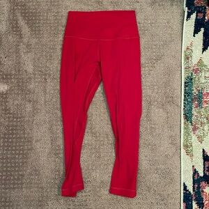 Red lululemon leggings